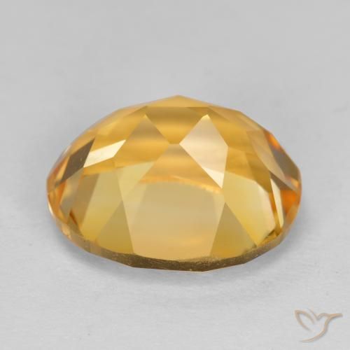 Citrino Naranja dorado intenso natural de 4.98 ct, Ovalada, VVS-VS