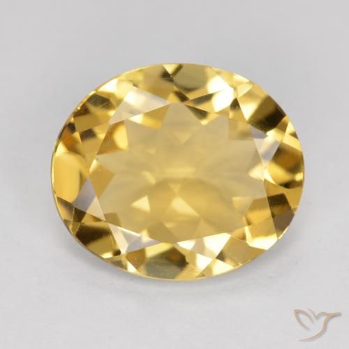 3.16ct Natural Oro Citrino, Ovalada, VVS-VS