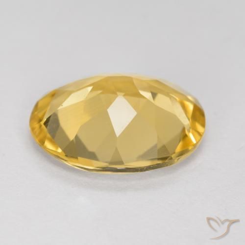 Citrino Oro natural de 3.16 ct, Ovalada, VVS-VS