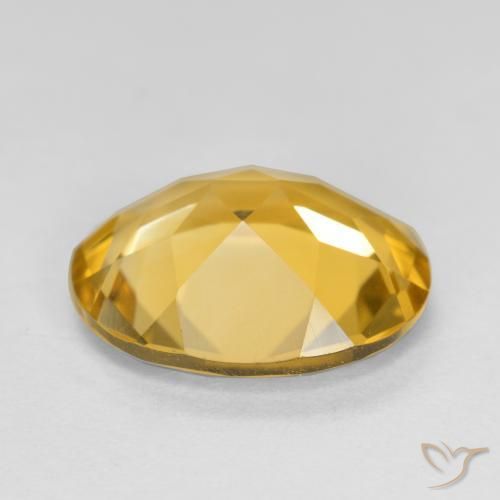 Citrino Dorado oscuro natural de 3.59 ct, Ovalada, VVS-VS