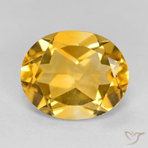 4.10ct Natural Dorado Citrino, Ovalada, VVS-VS