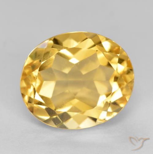 5.22ct Natural Oro Citrino, Ovalada, VVS-VS
