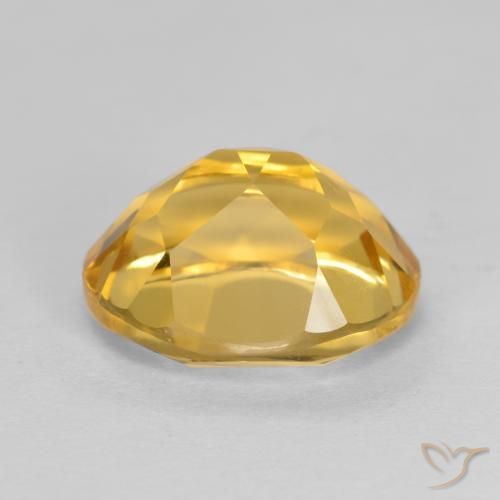 Citrino Dorado intenso natural de 3.72 ct, Ovalada, VVS-VS
