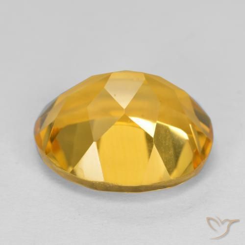 Citrino Dorado intenso natural de 4.67 ct, Ovalada, VVS-VS