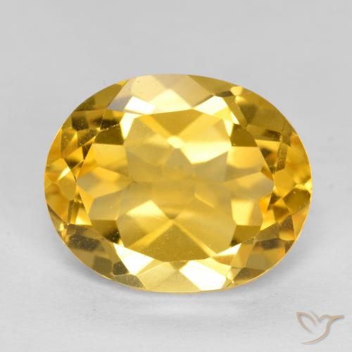 4.77ct Natural Dorado Citrino, Ovalada, VVS-VS