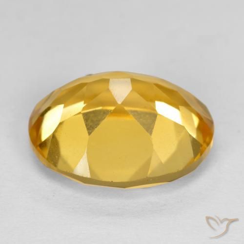 Citrino Dorado natural de 4.77 ct, Ovalada, VVS-VS
