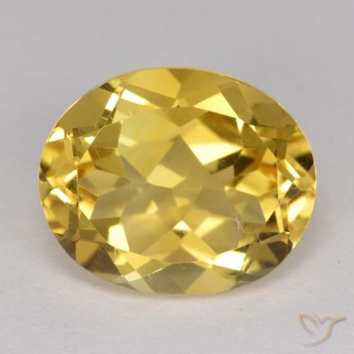 4.70ct Natural Dorado medio Citrino, Ovalada, VS