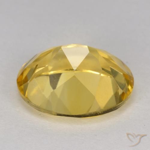 Citrino Dorado medio natural de 4.70 ct, Ovalada, VS