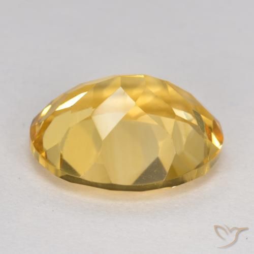 Citrino Naranja dorado natural de 4.14 ct, Ovalada, VS