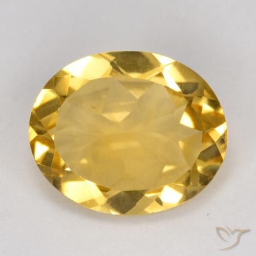 3.90ct Natural Naranja dorado Citrino, Ovalada, VVS-VS