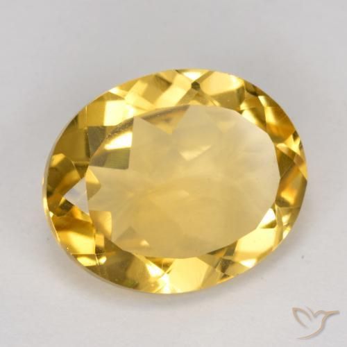 Citrino Naranja dorado natural de 3.90 ct, Ovalada, VVS-VS