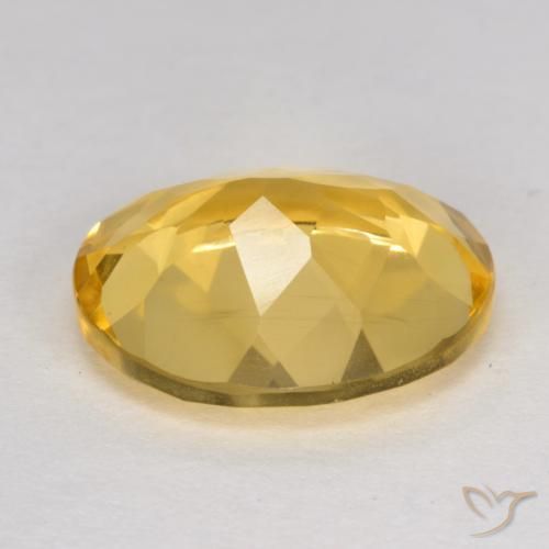 Citrino Naranja dorado natural de 3.90 ct, Ovalada, VVS-VS