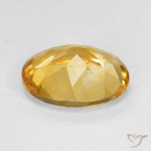 Citrino Naranja dorado natural de 3.85 ct, Ovalada, VS