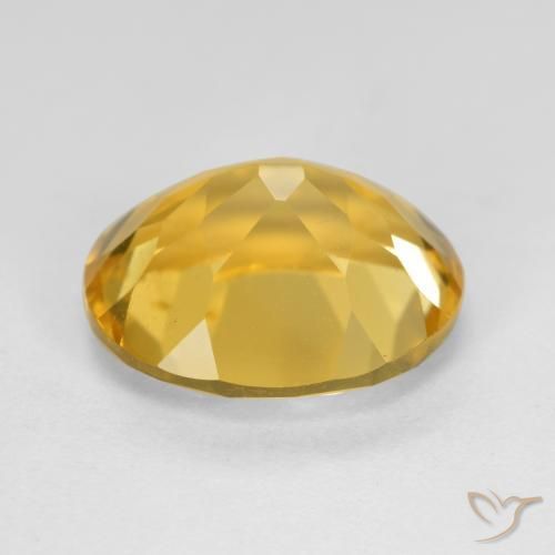 Citrino Naranja dorado intenso natural de 4.76 ct, Ovalada, VS