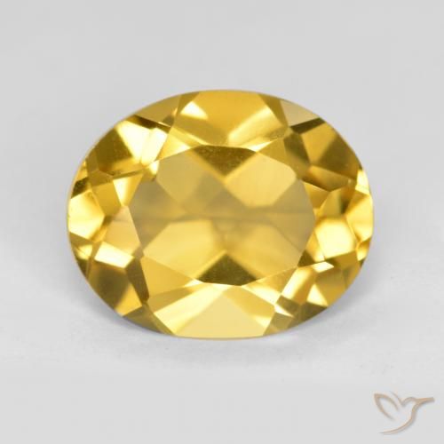 3.67ct Natural Naranja dorado Citrino, Ovalada, VS