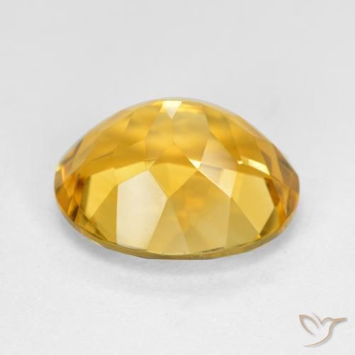 Citrino Dorado intenso natural de 4.62 ct, Ovalada, VVS-VS