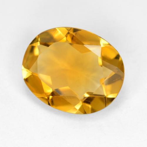 Citrino dorado natural de 3,18 ct, corte óvalo, VVS-VS