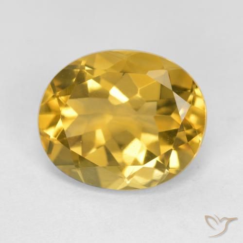 4.32ct Natural Naranja dorado Citrino, Ovalada, VVS-VS