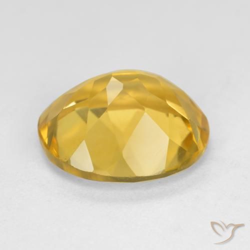 Citrino Naranja dorado natural de 4.32 ct, Ovalada, VVS-VS