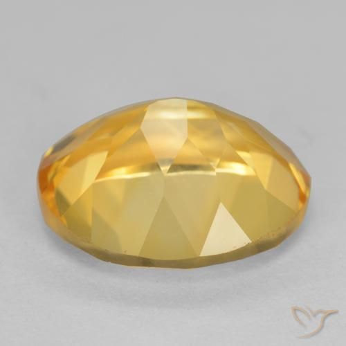 Citrino Naranja dorado natural de 4.46 ct, Ovalada, VS