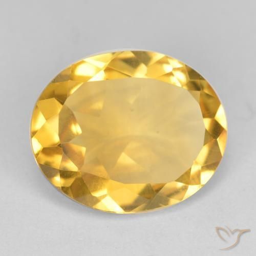 Citrino Oro natural de 3.81 ct, Ovalada, VS