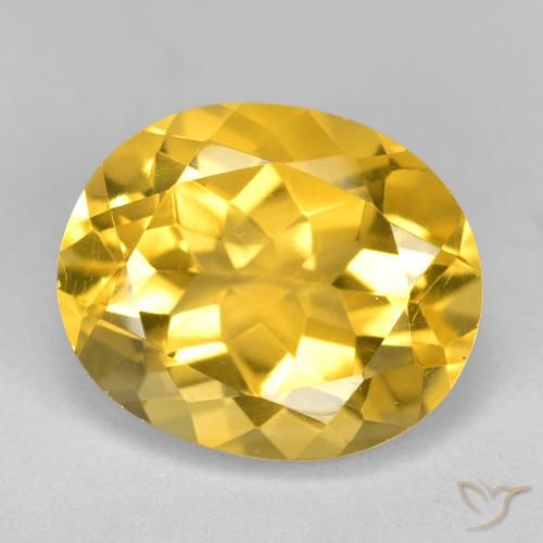 4.40ct Natural Dorado Citrino, Ovalada, VS