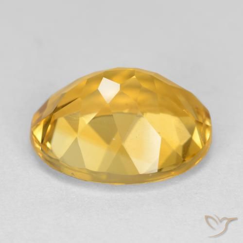 Citrino dorado natural de 3,97 ct, corte óvalo, VS