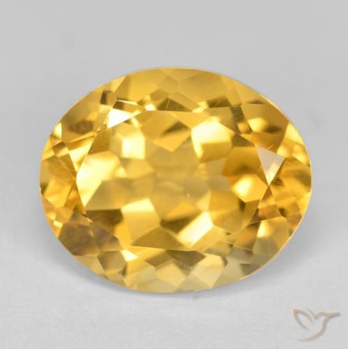 4.53ct Natural Dorado claro Citrino, Ovalada, VS