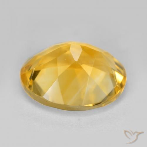 Citrino Naranja dorado natural de 4.22 ct, Ovalada, VS