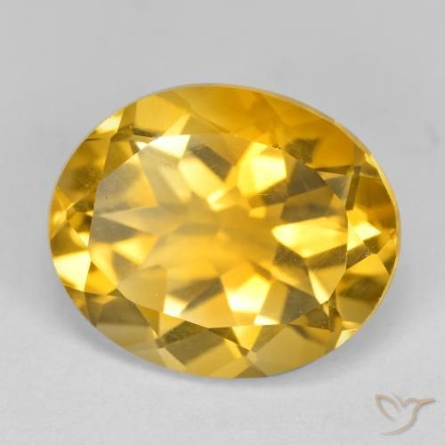 4.35ct Natural Dorado claro Citrino, Ovalada, VS