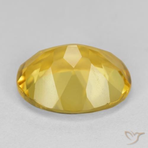 Citrino Naranja dorado natural de 4.07 ct, Ovalada, VS