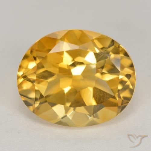 4.73ct Natural Dorado medio Citrino, Ovalada, VS