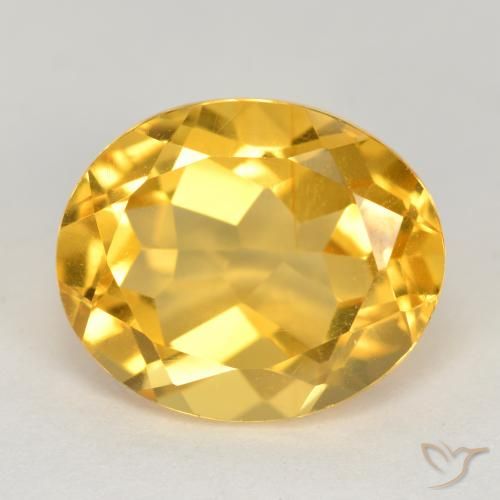 4.71ct Natural Dorado medio Citrino, Ovalada, VS