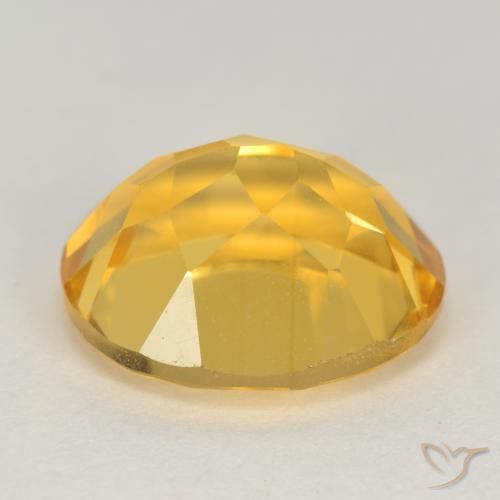 Citrino Dorado medio natural de 4.71 ct, Ovalada, VS