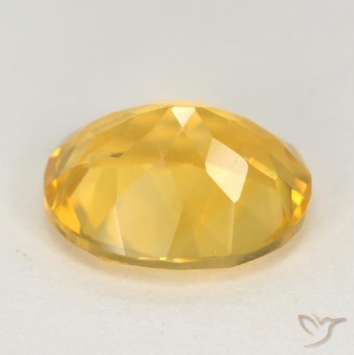 Citrino Dorado natural de 4.29 ct, Ovalada, VS