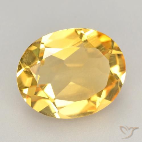 Citrino Naranja dorado natural de 2.71 ct, Ovalada, VVS-VS