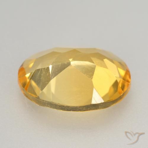 Citrino Naranja dorado natural de 2.71 ct, Ovalada, VVS-VS