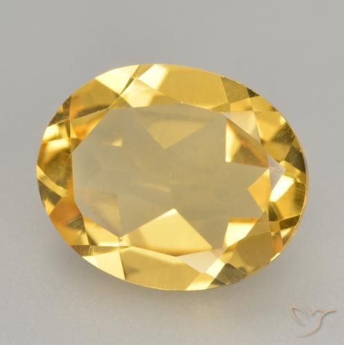Citrino Naranja dorado natural de 2.83 ct, Ovalada, VVS-VS