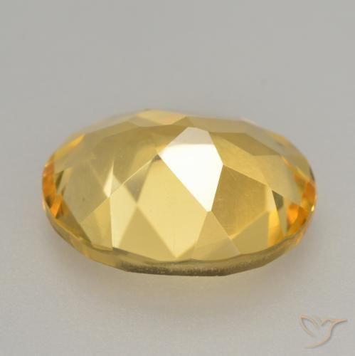 Citrino Naranja dorado natural de 2.83 ct, Ovalada, VVS-VS