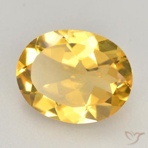Citrino Naranja dorado natural de 2.86 ct, Ovalada, VVS-VS