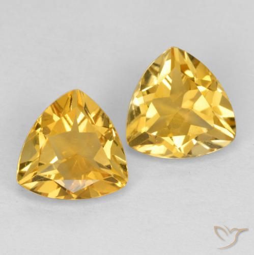 1.99ctw Natural Naranja dorado Citrino, Trillón, VS