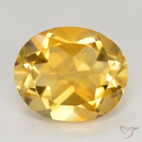 4.73ct Natural Dorado medio Citrino, Ovalada, VVS-VS
