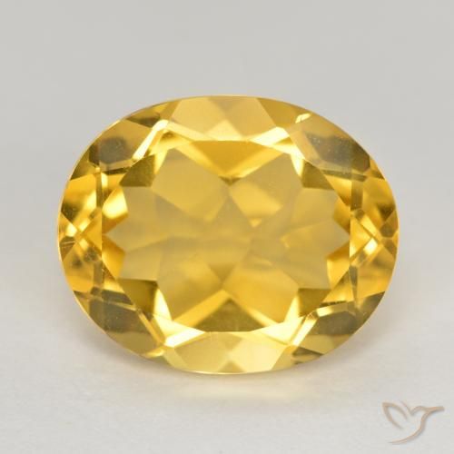 4.63ct Natural Dorado medio Citrino, Ovalada, VS