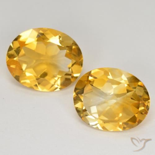 7.42ctw Natural Naranja dorado intenso Citrino, Ovalada, VS
