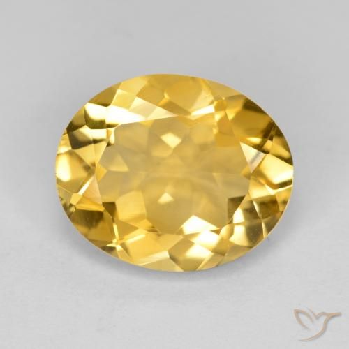 3.97ct Natural Naranja dorado Citrino, Ovalada, VS