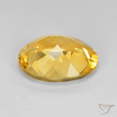 Citrino Naranja dorado natural de 3.97 ct, Ovalada, VS