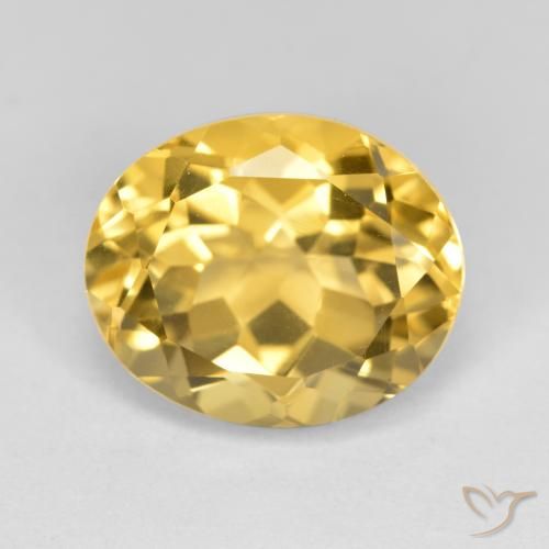 4.90ct Natural Oro Citrino, Ovalada, VVS-VS