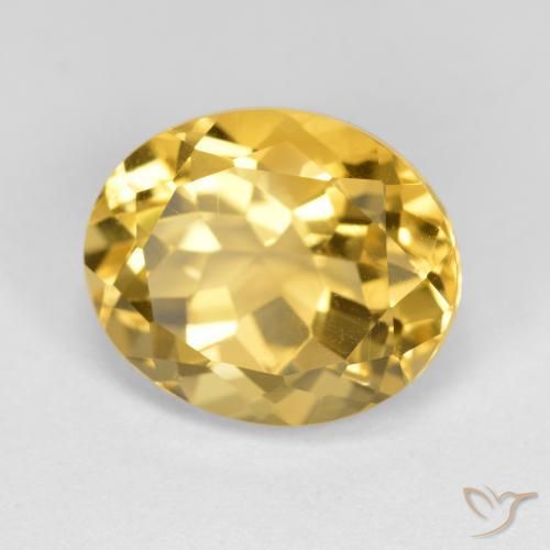 Citrino Oro natural de 4.90 ct, Ovalada, VVS-VS