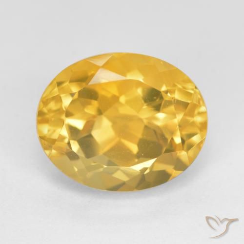 5.64ct Natural Dorado medio Citrino, Ovalada, VVS-VS