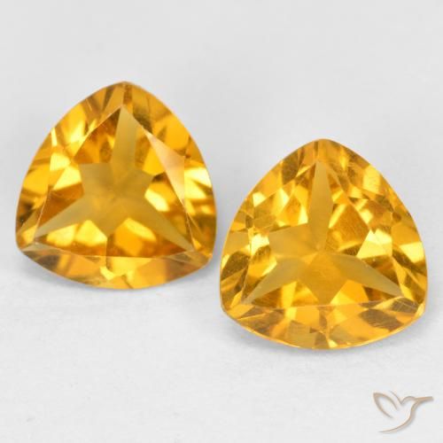 2.03ctw Natural Dorado oscuro Citrino, Trillón, VS